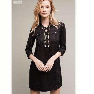 NWOT Anthrop. HOLDING HORSES Black Shirtdress